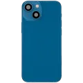 Back Housing W/ Charging Port Flex & Small Parts For iPhone 13 Mini (EU / Global Version) (Used OEM Pull: Grade C) (Blue)