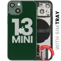 Back Housing W/ Charging Port Flex & Small Parts For iPhone 13 Mini (EU / Global Version) (Used OEM Pull: Grade C) (Green)