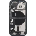 Back Housing W/ Charging Port Flex & Small Parts For iPhone 13 Mini (EU / Global Version) (Used OEM Pull: Grade C) (Midnight)
