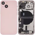 Back Housing W/ Charging Port Flex & Small Parts For iPhone 13 Mini (EU / Global Version) (Used OEM Pull: Grade C) (Pink)