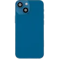 Back Housing W/ Charging Port Flex & Small Parts For iPhone 13 Mini (US Version) (Used OEM Pull: Grade A) (Blue)