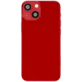 Back Housing W/ Charging Port Flex & Small Parts For iPhone 13 Mini (US Version) (Used OEM Pull: Grade A) (Red)