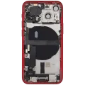 Back Housing W/ Charging Port Flex & Small Parts For iPhone 13 Mini (US Version) (Used OEM Pull: Grade A) (Red)