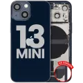 Back Housing W/ Charging Port Flex & Small Parts For iPhone 13 Mini (US Version) (Used OEM Pull: Grade B) (Midnight)
