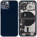 Back Housing W/ Charging Port Flex & Small Parts For iPhone 13 Mini (US Version) (Used OEM Pull: Grade B) (Midnight)