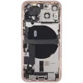 Back Housing W/ Charging Port Flex & Small Parts For iPhone 13 Mini (US Version) (Used OEM Pull: Grade B) (Pink)