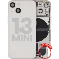Back Housing W/ Charging Port Flex & Small Parts For iPhone 13 Mini (US Version) (Used OEM Pull: Grade B) (Starlight)
