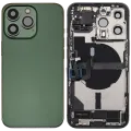 Back Housing W/ Charging Port Flex & Small Parts For iPhone 13 Pro (EU / Global Version) (Used OEM Pull: Grade A) (Alpine Green)