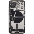 Back Housing W/ Charging Port Flex & Small Parts For iPhone 13 Pro (EU / Global Version) (Used OEM Pull: Grade B) (Graphite)