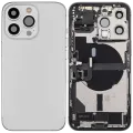 Back Housing W/ Charging Port Flex & Small Parts For iPhone 13 Pro (EU / Global Version) (Used OEM Pull: Grade B) (Silver)