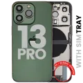 Back Housing W/ Charging Port Flex & Small Parts For iPhone 13 Pro (EU / Global Version) (Used OEM Pull: Grade C) (Alpine Green)