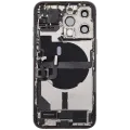 Back Housing W/ Charging Port Flex & Small Parts For iPhone 13 Pro (EU / Global Version) (Used OEM Pull: Grade C) (Graphite)
