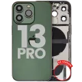 Back Housing W/ Charging Port Flex & Small Parts For iPhone 13 Pro (US Version) (Used OEM Pull: Grade A) (Alpine Green)