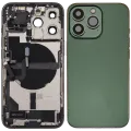 Back Housing W/ Charging Port Flex & Small Parts For iPhone 13 Pro (US Version) (Used OEM Pull: Grade A) (Alpine Green)