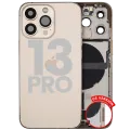 Back Housing W/ Charging Port Flex & Small Parts For iPhone 13 Pro (US Version) (Used OEM Pull: Grade A) (Gold)