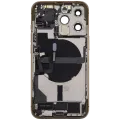 Back Housing W/ Charging Port Flex & Small Parts For iPhone 13 Pro (US Version) (Used OEM Pull: Grade A) (Gold)