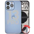 Back Housing W/ Charging Port Flex & Small Parts For iPhone 13 Pro (US Version) (Used OEM Pull: Grade A) (Sierra Blue)