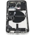 Back Housing W/ Charging Port Flex & Small Parts For iPhone 13 Pro (US Version) (Used OEM Pull: Grade A) (Silver)