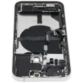 Back Housing W/ Charging Port Flex & Small Parts For iPhone 13 Pro (US Version) (Used OEM Pull: Grade A) (Silver)