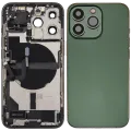 Back Housing W/ Charging Port Flex & Small Parts For iPhone 13 Pro (US Version) (Used OEM Pull: Grade B) (Alpine Green)