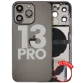 Back Housing W/ Charging Port Flex & Small Parts For iPhone 13 Pro (US Version) (Used OEM Pull: Grade B) (Graphite)
