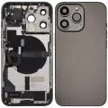 Back Housing W/ Charging Port Flex & Small Parts For iPhone 13 Pro (US Version) (Used OEM Pull: Grade B) (Graphite)