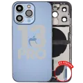 Back Housing W/ Charging Port Flex & Small Parts For iPhone 13 Pro (US Version) (Used OEM Pull: Grade C) (Sierra Blue)