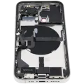 Back Housing W/ Charging Port Flex & Small Parts For iPhone 13 Pro (US Version) (Used OEM Pull: Grade C) (Silver)
