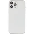 Back Housing W/ Charging Port Flex & Small Parts For iPhone 13 Pro Max (EU / Global Version) (Used OEM Pull: Grade A) (Silver)