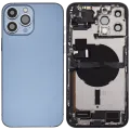 Back Housing W/ Charging Port Flex & Small Parts For iPhone 13 Pro Max (EU / Global Version) (Used OEM Pull: Grade B) (Sierra Blue)