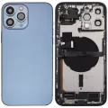 Back Housing W/ Charging Port Flex & Small Parts For iPhone 13 Pro Max (EU / Global Version) (Used OEM Pull: Grade C) (Sierra Blue)