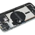 Back Housing W/ Charging Port Flex & Small Parts For iPhone 13 Pro Max (US Version) (Used OEM Pull: Grade A) (Alpine Green)