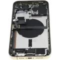 Back Housing W/ Charging Port Flex & Small Parts For iPhone 13 Pro Max (US Version) (Used OEM Pull: Grade A) (Gold)