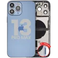 Back Housing W/ Charging Port Flex & Small Parts For iPhone 13 Pro Max (US Version) (Used OEM Pull: Grade B) (Sierra Blue)