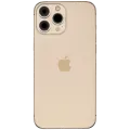 Back Housing W/ Charging Port Flex & Small Parts For iPhone 13 Pro Max (US Version) (Used OEM Pull: Grade C) (Gold)
