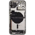 Back Housing W/ Charging Port Flex & Small Parts For iPhone 13 Pro Max (US Version) (Used OEM Pull: Grade C) (Silver)