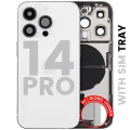 Корпус зі шлейфом зарядки й дрібними деталями для iPhone 14 Pro (EU / Global Version) (Used OEM Pull: Grade B) (сріблястий)