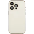 Back Housing W/ Charging Port Flex & Small Parts For iPhone 14 Pro (EU / Global Version) (Used OEM Pull: Grade B) (Gold)