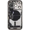 Back Housing W/ Charging Port Flex & Small Parts For iPhone 14 Pro (EU / Global Version) (Used OEM Pull: Grade C) (Gold)
