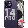 Back Housing W/ Charging Port Flex & Small Parts For iPhone 14 Pro (US Version) (Used OEM Pull: Grade A) (Deep Purple)