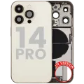 Back Housing W/ Charging Port Flex & Small Parts For iPhone 14 Pro (US Version) (Used OEM Pull: Grade B) (Gold)