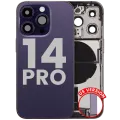 Back Housing W/ Charging Port Flex & Small Parts For iPhone 14 Pro (US Version) (Used OEM Pull: Grade B) (Deep Purple)