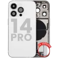 Back Housing W/ Charging Port Flex & Small Parts For iPhone 14 Pro (US Version) (Used OEM Pull: Grade C) (Silver)