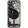 Back Housing W/ Charging Port Flex & Small Parts For iPhone 14 Pro (US Version) (Used OEM Pull: Grade C) (Silver)