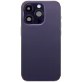 Back Housing W/ Charging Port Flex & Small Parts For iPhone 14 Pro (US Version) (Used OEM Pull: Grade C) (Deep Purple)