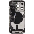 Back Housing W/ Charging Port Flex & Small Parts For iPhone 14 Pro (US Version) (Used OEM Pull: Grade C) (Deep Purple)