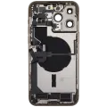 Back Housing W/ Charging Port Flex & Small Parts For iPhone 14 Pro Max (EU / Global Version) (Used OEM Pull: Grade A) (Gold)