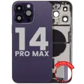 Back Housing W/ Charging Port Flex & Small Parts For iPhone 14 Pro Max (EU / Global Version) (Used OEM Pull: Grade A) (Deep Purple)