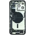 Back Housing W/ Charging Port Flex & Small Parts For iPhone 14 Pro Max (EU / Global Version) (Used OEM Pull: Grade B) (Space Black)