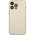 Back Housing W/ Charging Port Flex & Small Parts For iPhone 14 Pro Max (EU / Global Version) (Used OEM Pull: Grade B) (Gold)